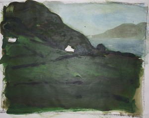 Ger Meinema - Beeldend kunstenaar - Ierland - Acryl op papier - 30x29, 1999